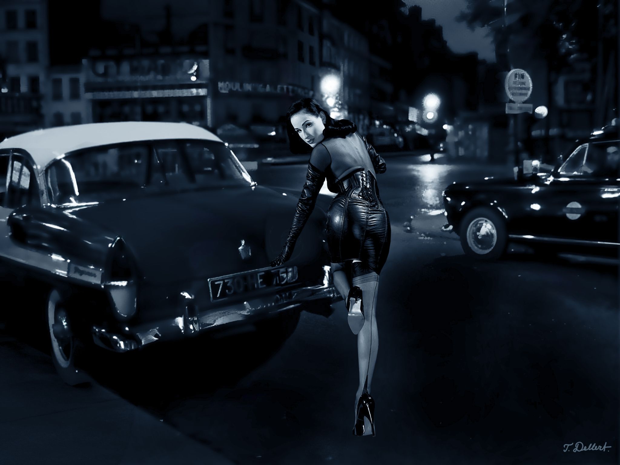 Dita in Pigalle 1955